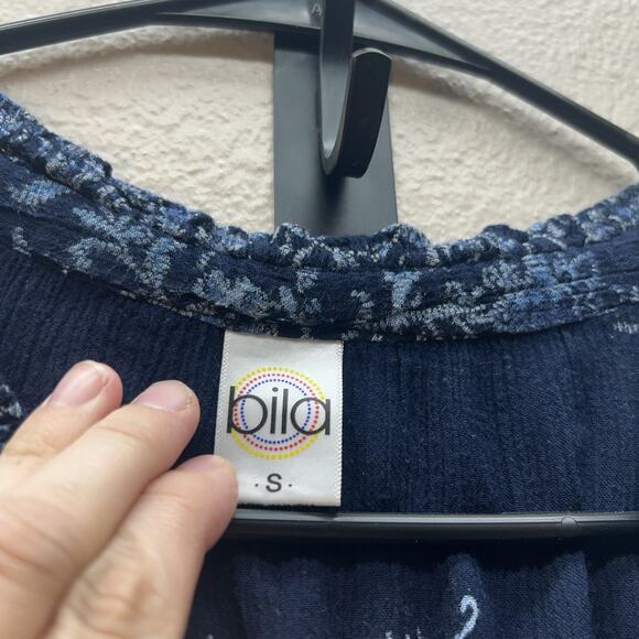 Bila Floral Gauze Maxi Long Dress Women S Handkerchief‎ Hem Boho Hippie Smocked - Picture 3 of 10